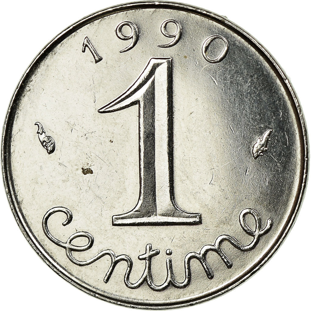 Monnaie, France, Épi, Centime, 1990, Paris, SPL+, Stainless Steel, Gadoury:91