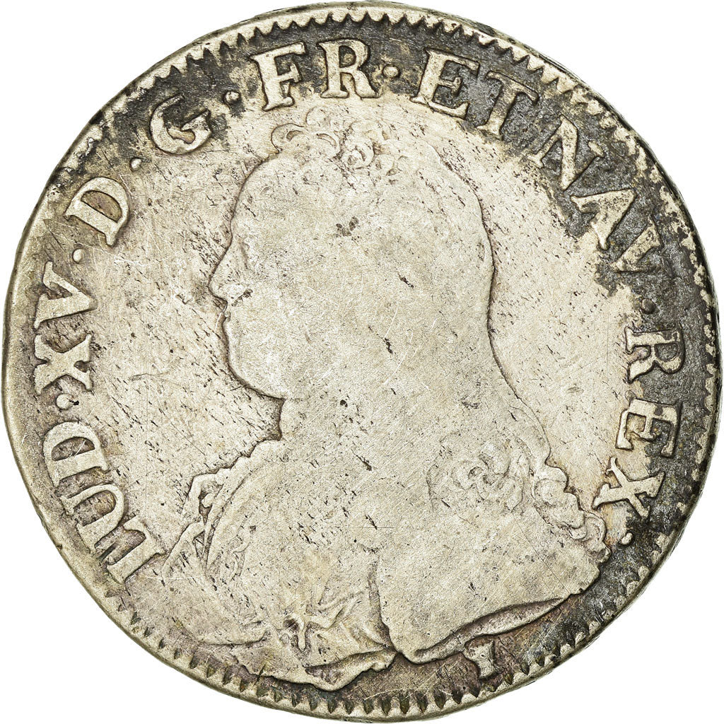 Münze, Frankreich, Louis XV, Ecu aux branches d'olivier, 1728, Rennes, S