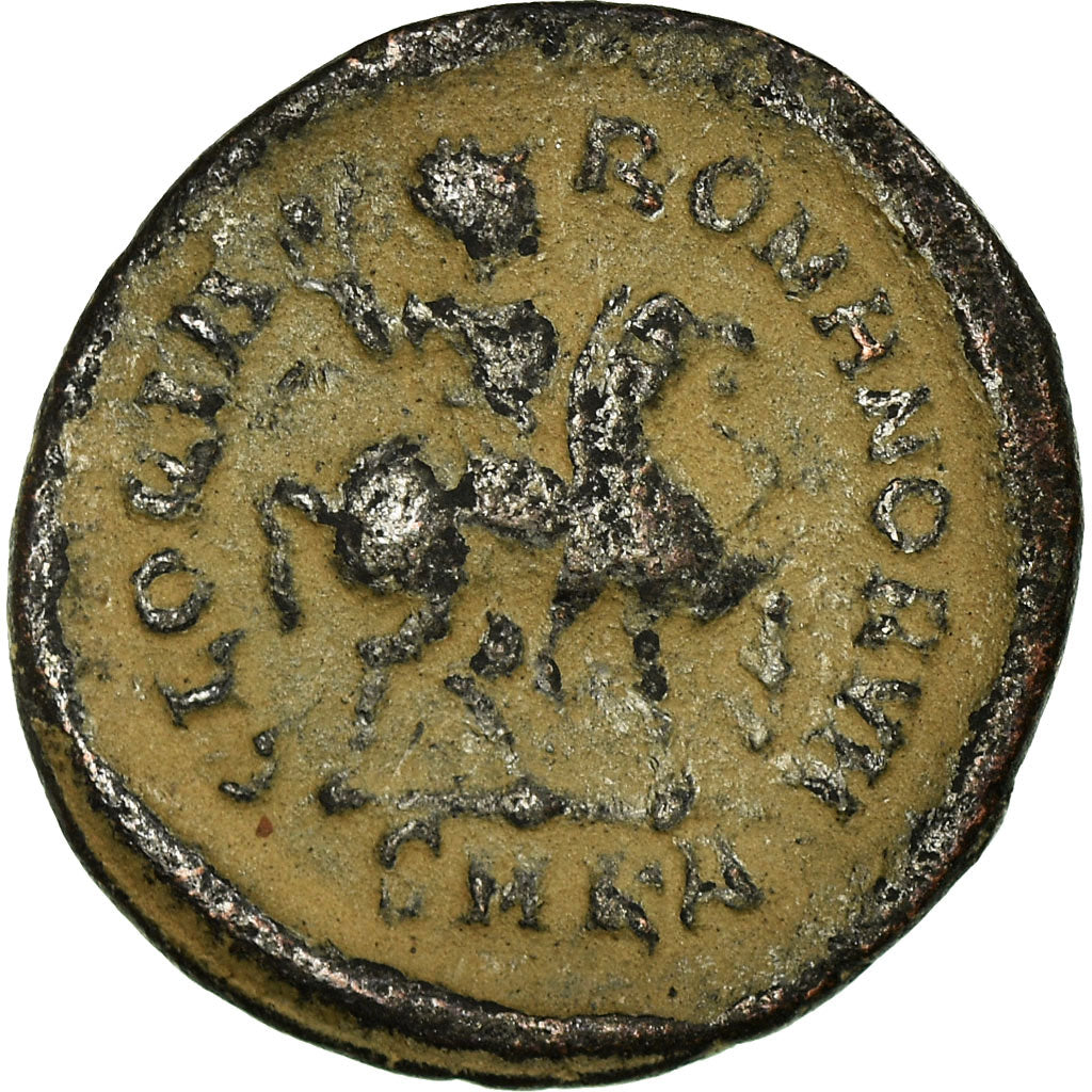 Moneda, Honorius, Nummus, 393-395, Kyzikos, MBC, Bronce, RIC:29c