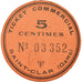 Coin, France, Ticket Commercial, Saint-Clar, 5 Centimes, AU(55-58), Cardboard