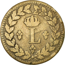 Coin, France, Louis XVIII, Decime, 1815, Strasbourg, VF(20-25), Bronze, KM:701