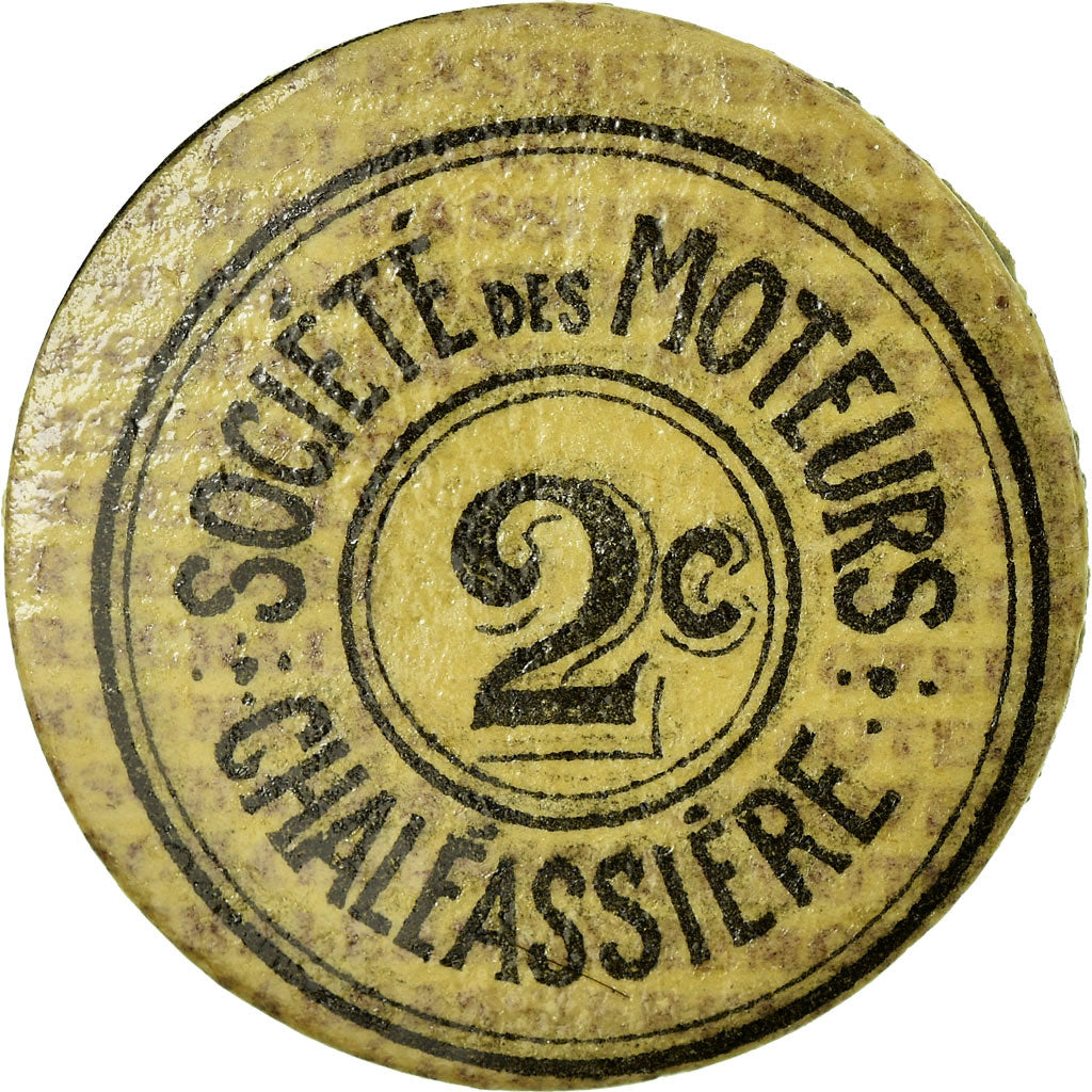 Münze, Frankreich, Chaléassière, Société des Moteurs, Saint-Etienne, 2
