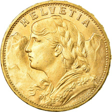 Moneda, Suiza, 20 Francs, 1914, Bern, SC, Oro, KM:35.1