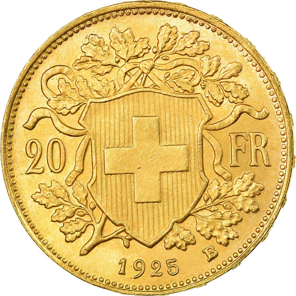Moneda, Suiza, 20 Francs, 1925, Bern, SC+, Oro, KM:35.1
