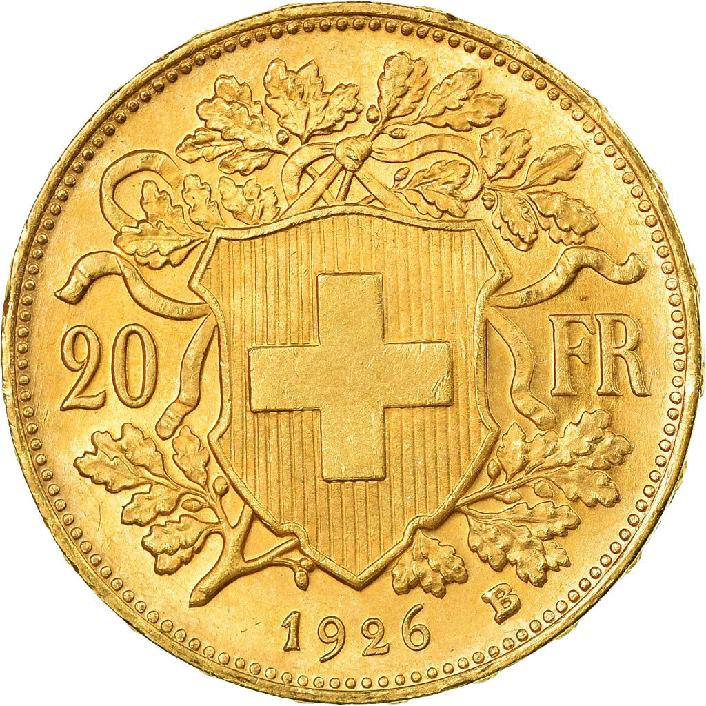 Moneda, Suiza, 20 Francs, 1926, Bern, SC+, Oro, KM:35.1
