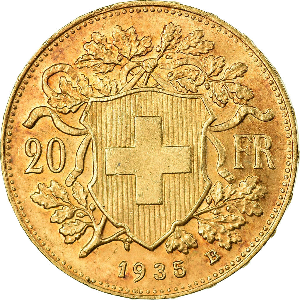 Monnaie, Suisse, 20 Francs, 1935, Rare, SUP, Or, KM:35.1
