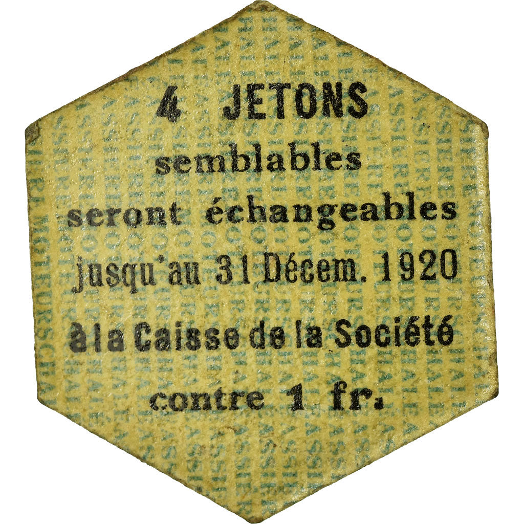 Münze, Frankreich, Chaléassière, Société des Moteurs, Saint-Etienne, 25