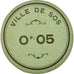 Münze, Frankreich, Ville de Sos, Sos, 0.05 Franc, VZ, Cardboard