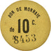 Coin, France, Commune de Toufflers, Toufflers, 10 Centimes, AU(50-53), Cardboard