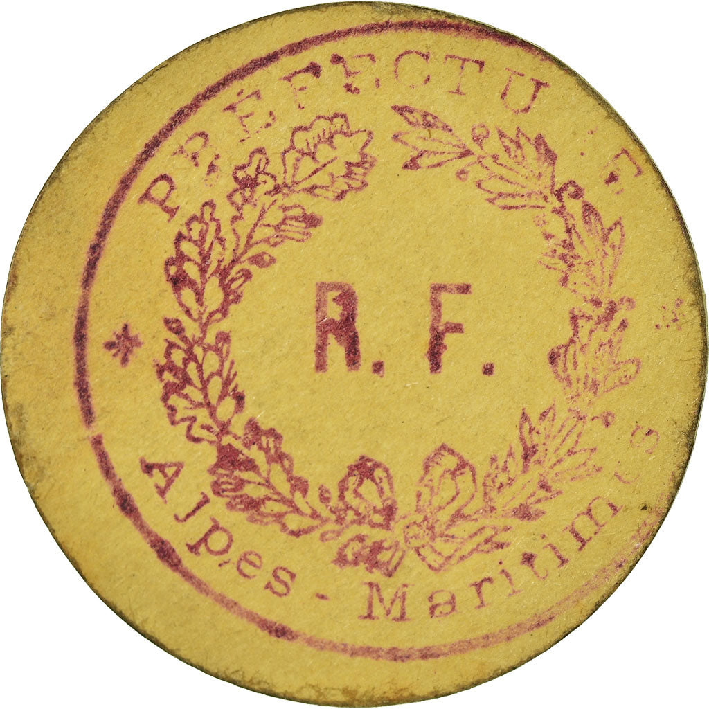 Coin, France, Dépôt d'Internés Civils, Ile Sainte-Marguerite, 1 Franc