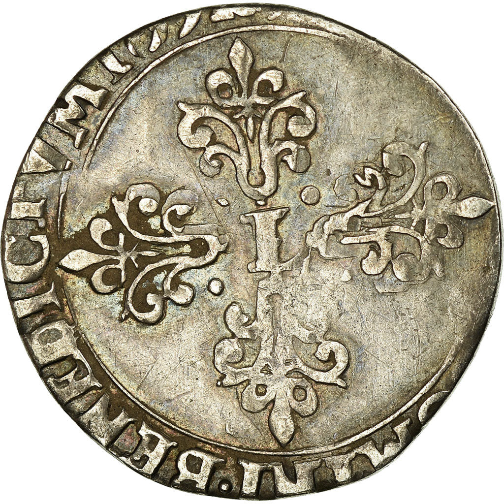 Münze, Frankreich, Louis XIII, 1/2 Franc, 163[-], Uncertain Mint, Cropped flan