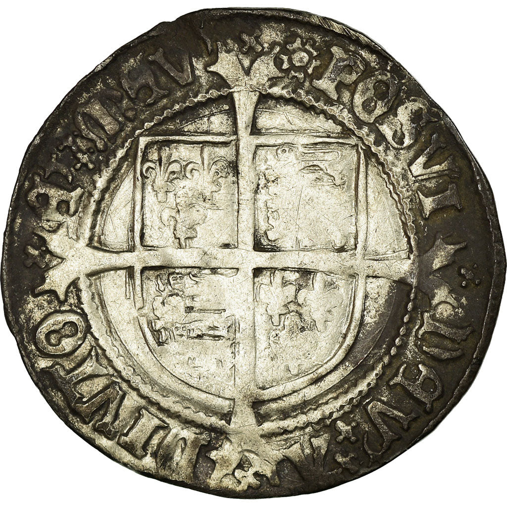 Coin, Great Britain, Henry VIII, Groat, 1526-1544, London, VF(30-35), Silver