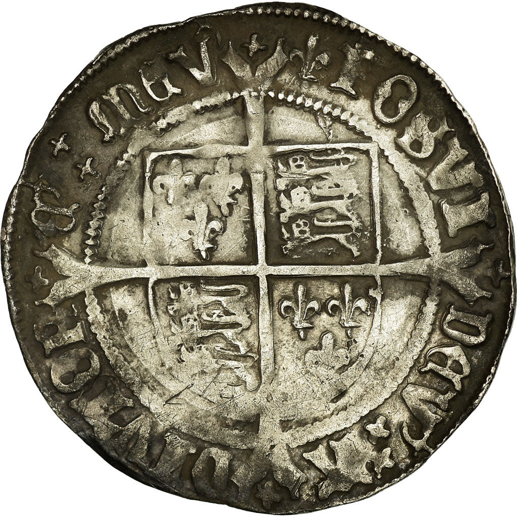 Coin, Great Britain, Henry VIII, Groat, 1526-1544, London, VF(30-35), Silver