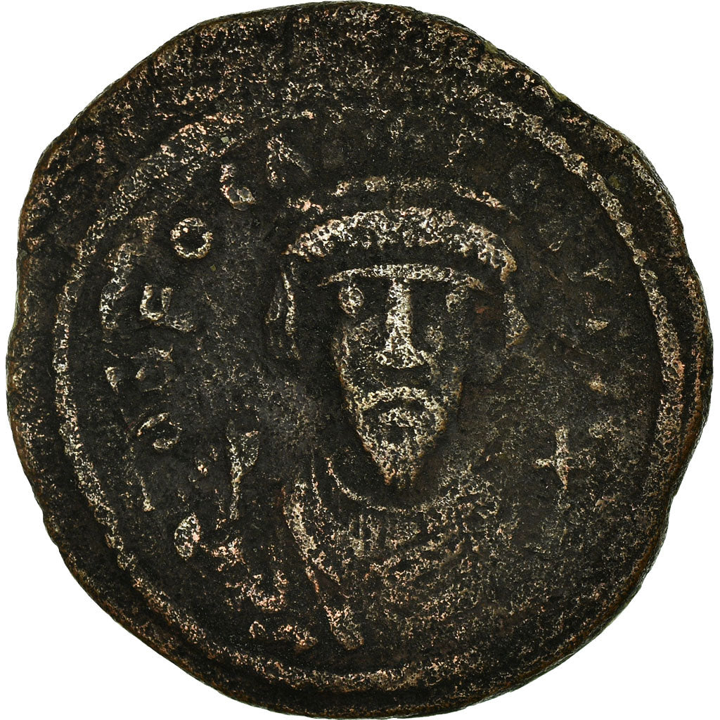 Coin, Phocas, Follis, 606-607, Constantinople, VF(30-35), Copper, Sear:640