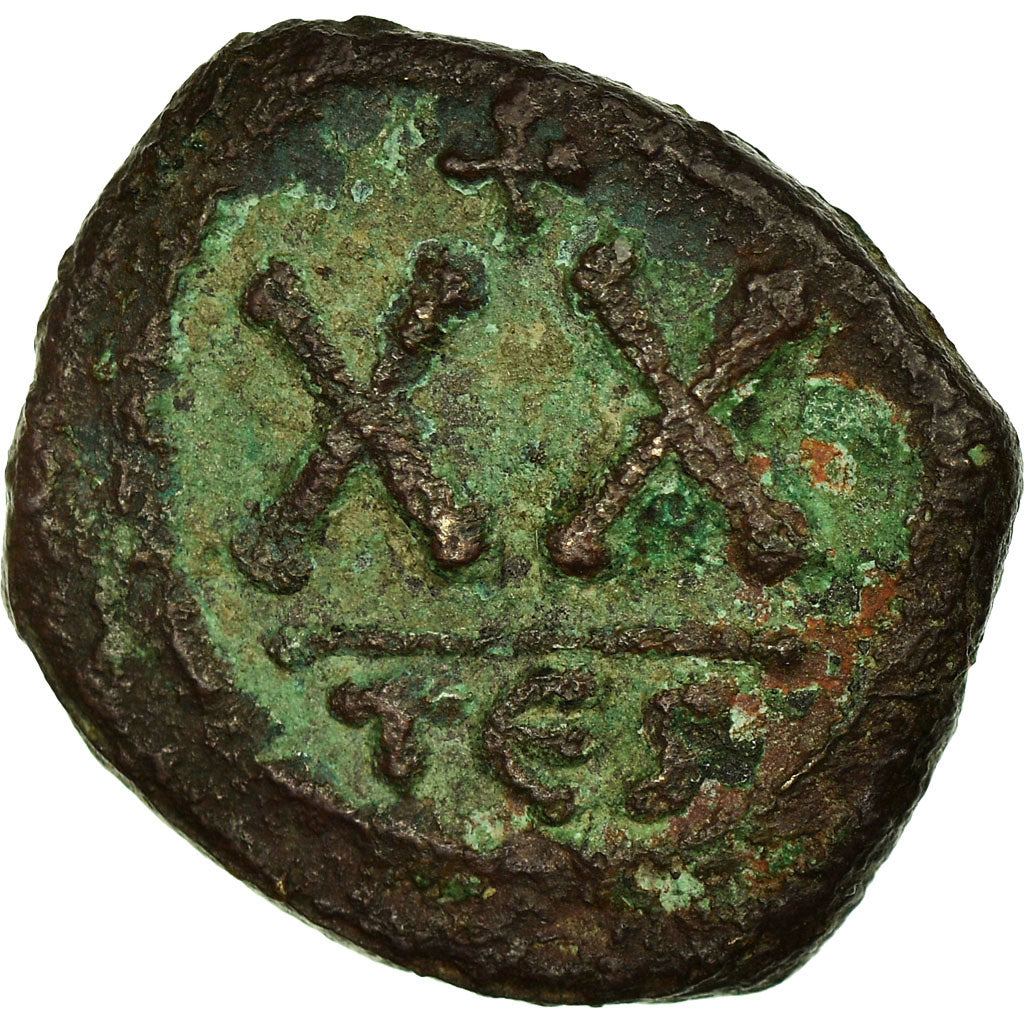 Coin, Phocas, Half Follis, 602-610, Thessalonica, VF(30-35), Copper, Sear:655