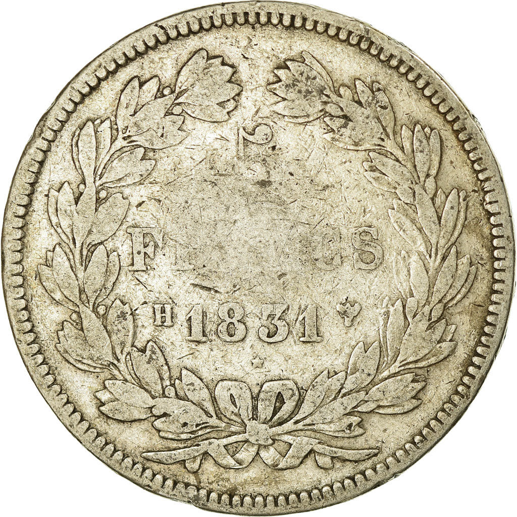 Monnaie, France, Louis-Philippe, 5 Francs, 1831, La Rochelle, B+, Argent