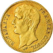 Moeda, França, Napoléon I, 40 Francs, An 12 (1804), Paris, VF(30-35), Dourado