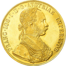 Coin, Austria, Franz Joseph I, 4 Ducat, 1915, Vienne, Official restrike, MS(63)