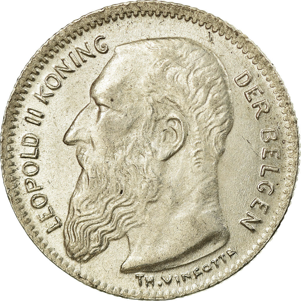 Coin, Belgium, Leopold II, 50 Centimes, 1909, MS(63), Silver, KM:61.1