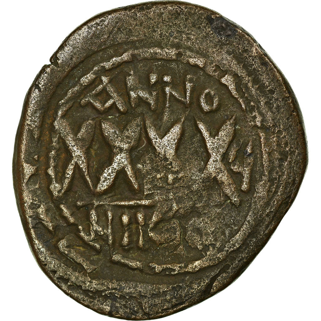 Coin, Phocas, Follis, 607-608, Nicomedia, VF(20-25), Copper, Sear:659