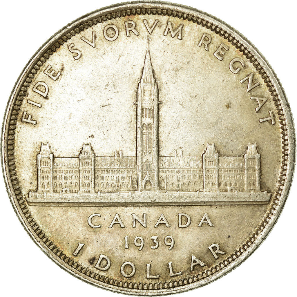 Moneta, Canada, George VI, Dollar, 1939, Royal Canadian Mint, Ottawa, BB+
