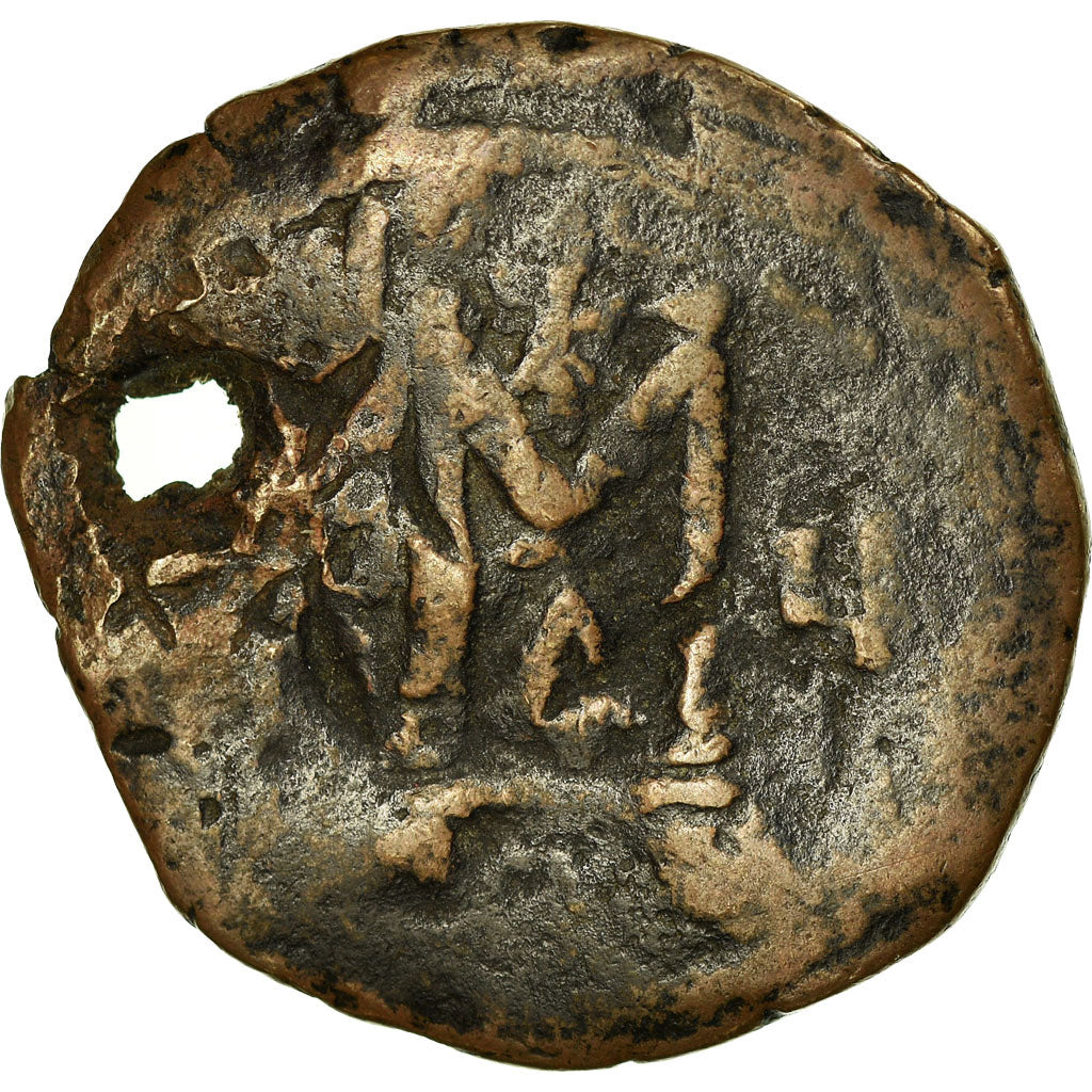 Coin, Heraclius, with Heraclius Constantine, Follis, 614-615, Constantinople