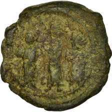 Coin, Heraclius, with Martina and Heraclius Constantine, Follis, 619-620