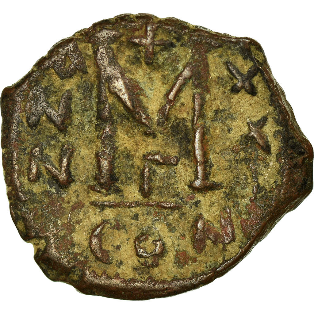 Coin, Heraclius, with Heraclius Constantine, Follis, 630-631, Constantinople