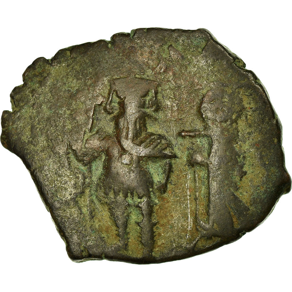Coin, Heraclius, with Heraclius Constantine, Follis, 630-631, Constantinople