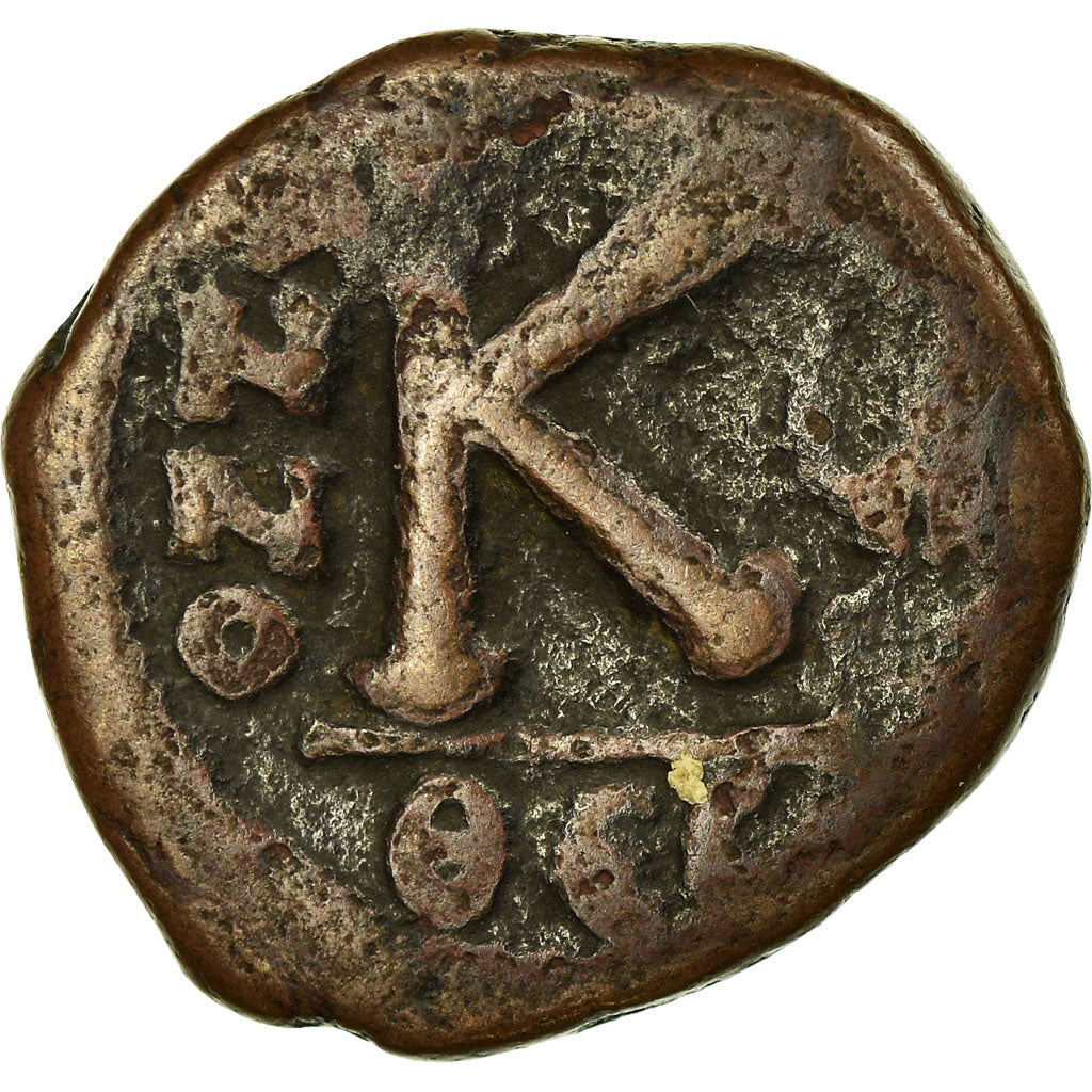 Moneta, Heraclius, with Heraclius Constantine, Half Follis, 614-615