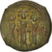 Coin, Heraclius, with Martina and Heraclius Constantine, Follis, 627-628