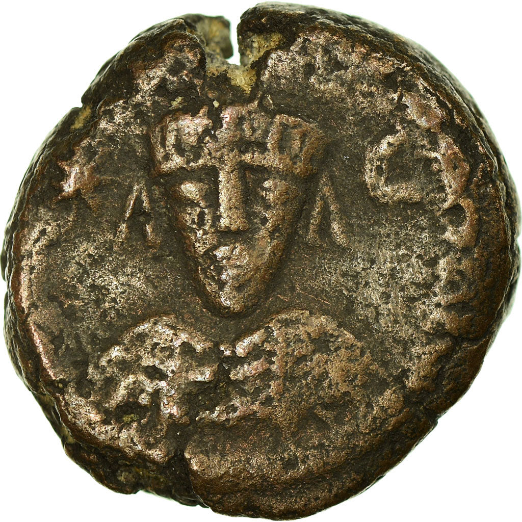 Coin, Heraclius, 12 Nummi, 618-628, Alexandria, EF(40-45), Copper, Sear:855