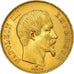 Moeda, França, Napoleon III, 50 Francs, 1856, Paris, AU(50-53), Dourado