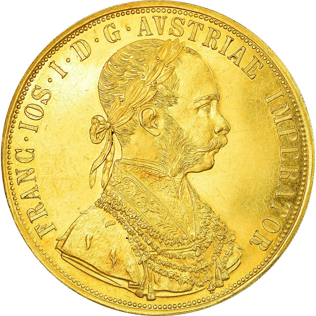 Monnaie, Autriche, Franz Joseph I, 4 Ducat, 1915, Vienne, Refrappe officielle