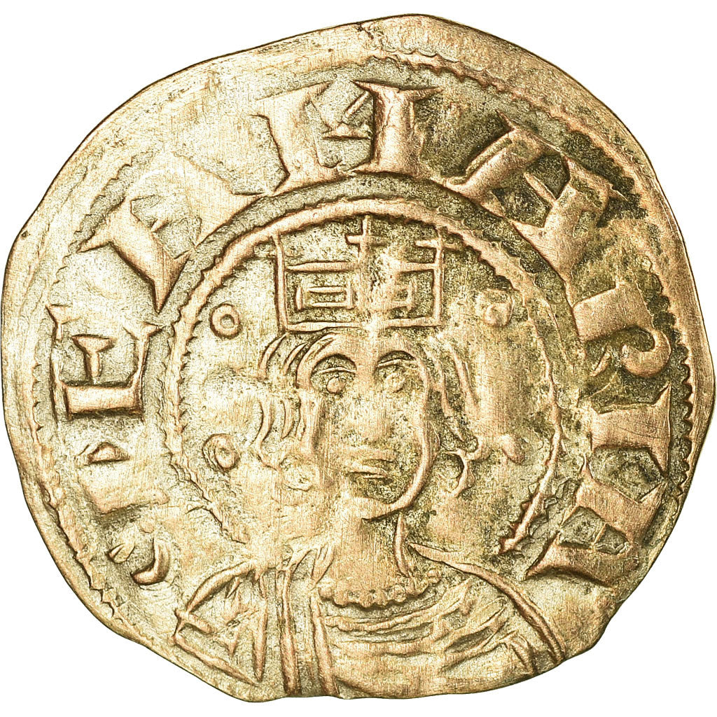 Coin, France, Auvergne, Anonymous, Denarius, Clermont, VF(30-35), Silver