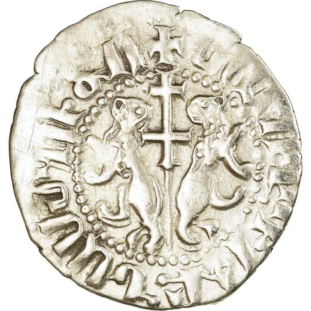 Coin, Armenia, Leon I, Tram, 1198-1219 AD, Sis, EF(40-45), Silver