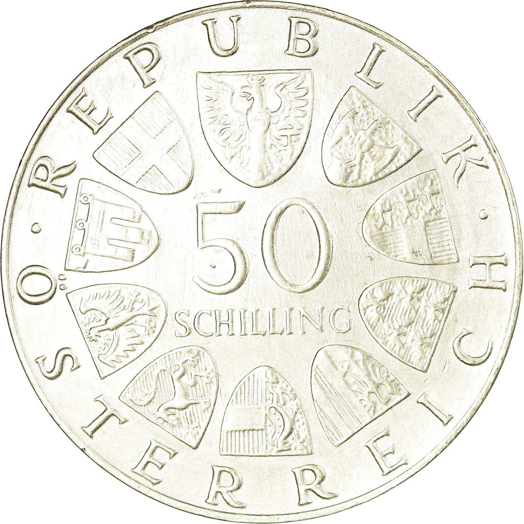 Coin, Austria, 50 Schilling, 1974, EF(40-45), Silver, KM:2921