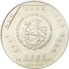Coin, Mexico, 2 Nuevo Pesos, 1994, Mexico City, AU(55-58), Silver, KM:573