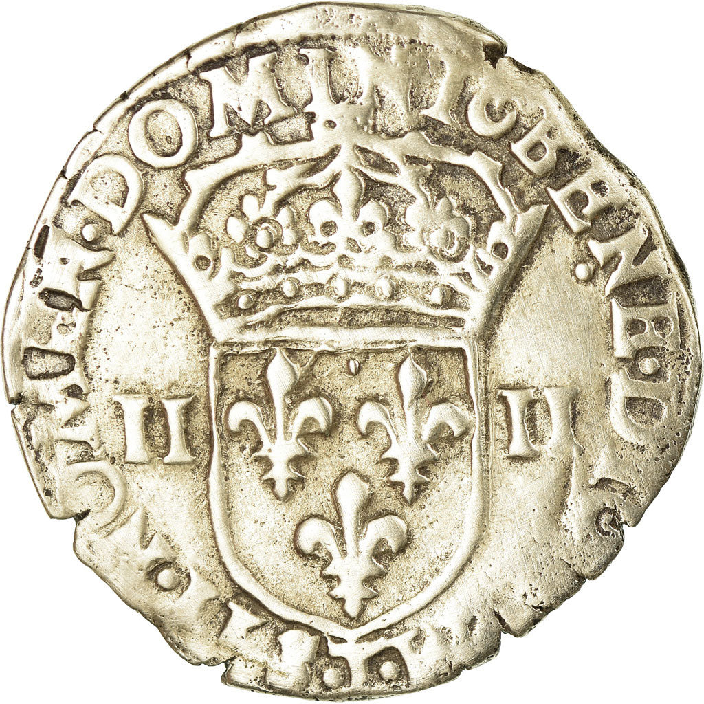 Coin, France, Henri IV, 1/4 Ecu, 160[-], Nantes, EF(40-45), Silver, Sombart:4686