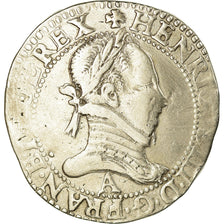 Münze, Frankreich, Henri III, Franc au Col Plat, 1575, Paris, S+, Silber