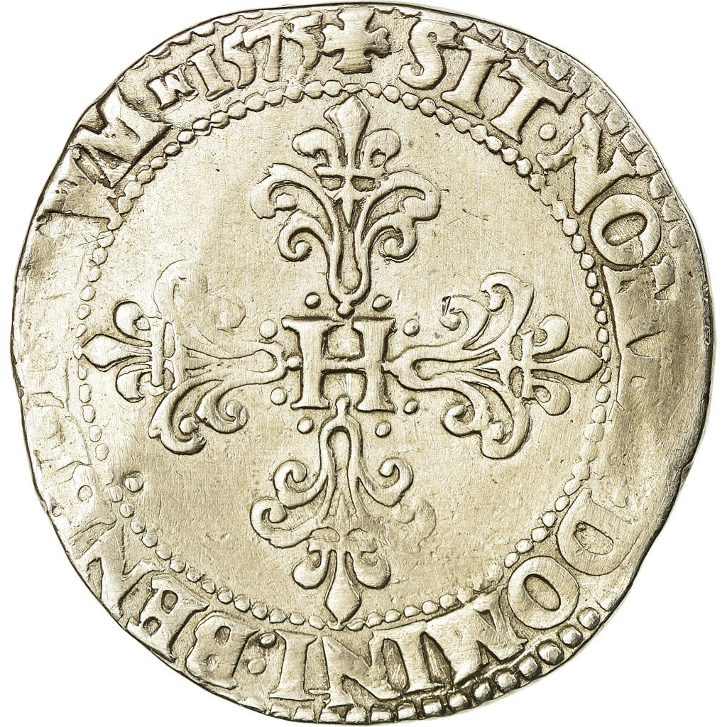 Münze, Frankreich, Henri III, Franc au Col Plat, 1575, Paris, S+, Silber