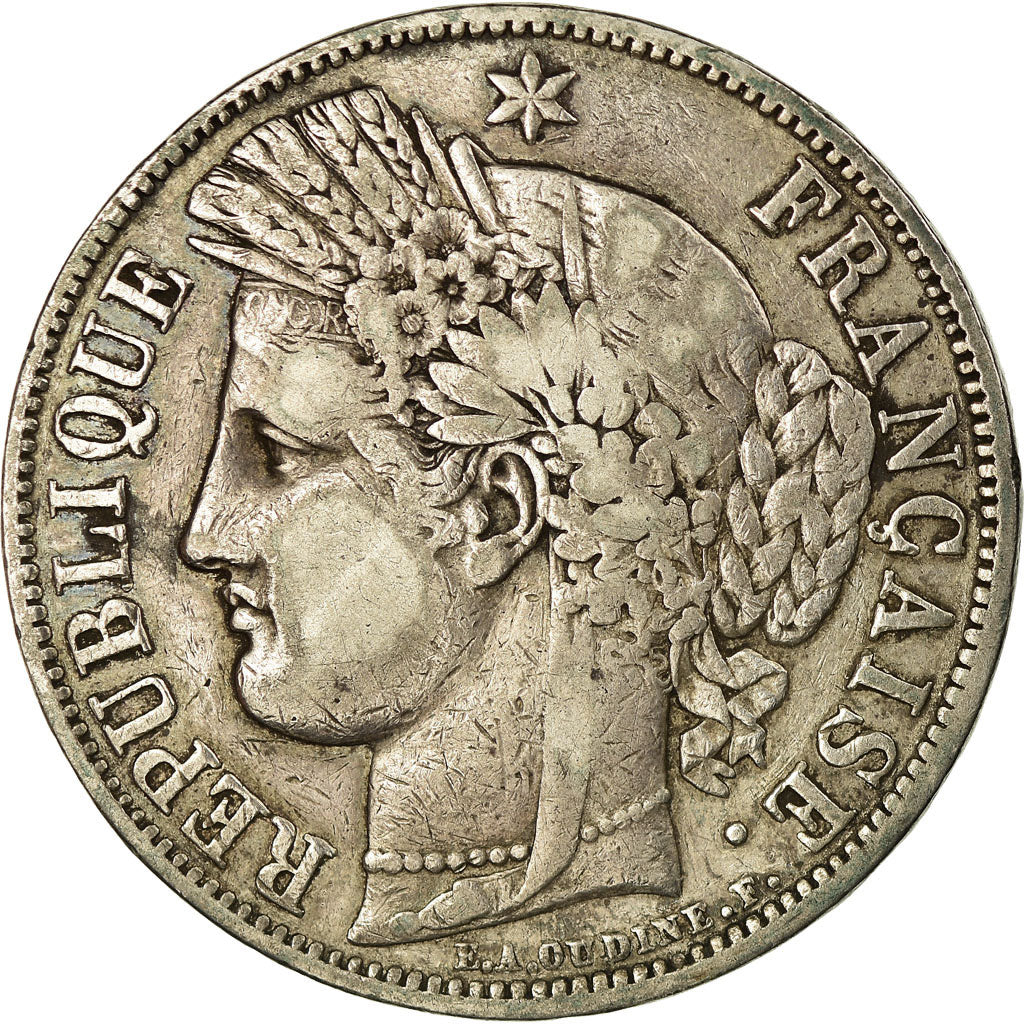 Monnaie, France, Cérès, 5 Francs, 1850, Paris, TB, Argent, Gadoury:719