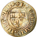 Coin, France, Charles VI, Blanc Guénar, Tournai, VF(20-25), Billon