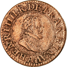 Monnaie, France, Henri IV, Double Tournois, 1603, Paris, TB+, Cuivre, CGKL:222