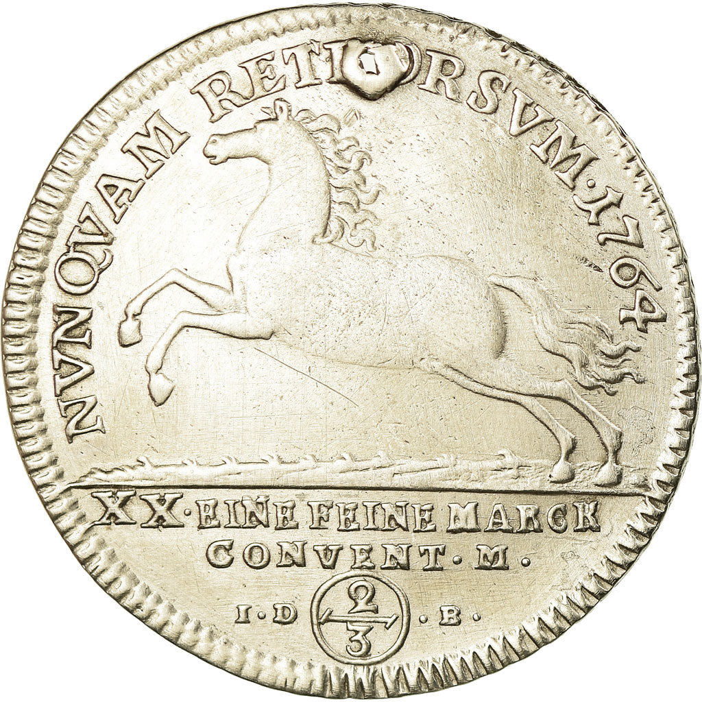 Coin, German States, BRUNSWICK-WOLFENBUTTEL, Karl I, 2/3 Thaler, 1764