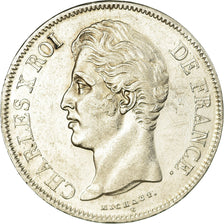 Münze, Frankreich, Charles X, 5 Francs, 1827, Lille, SS, Silber, KM:728.13