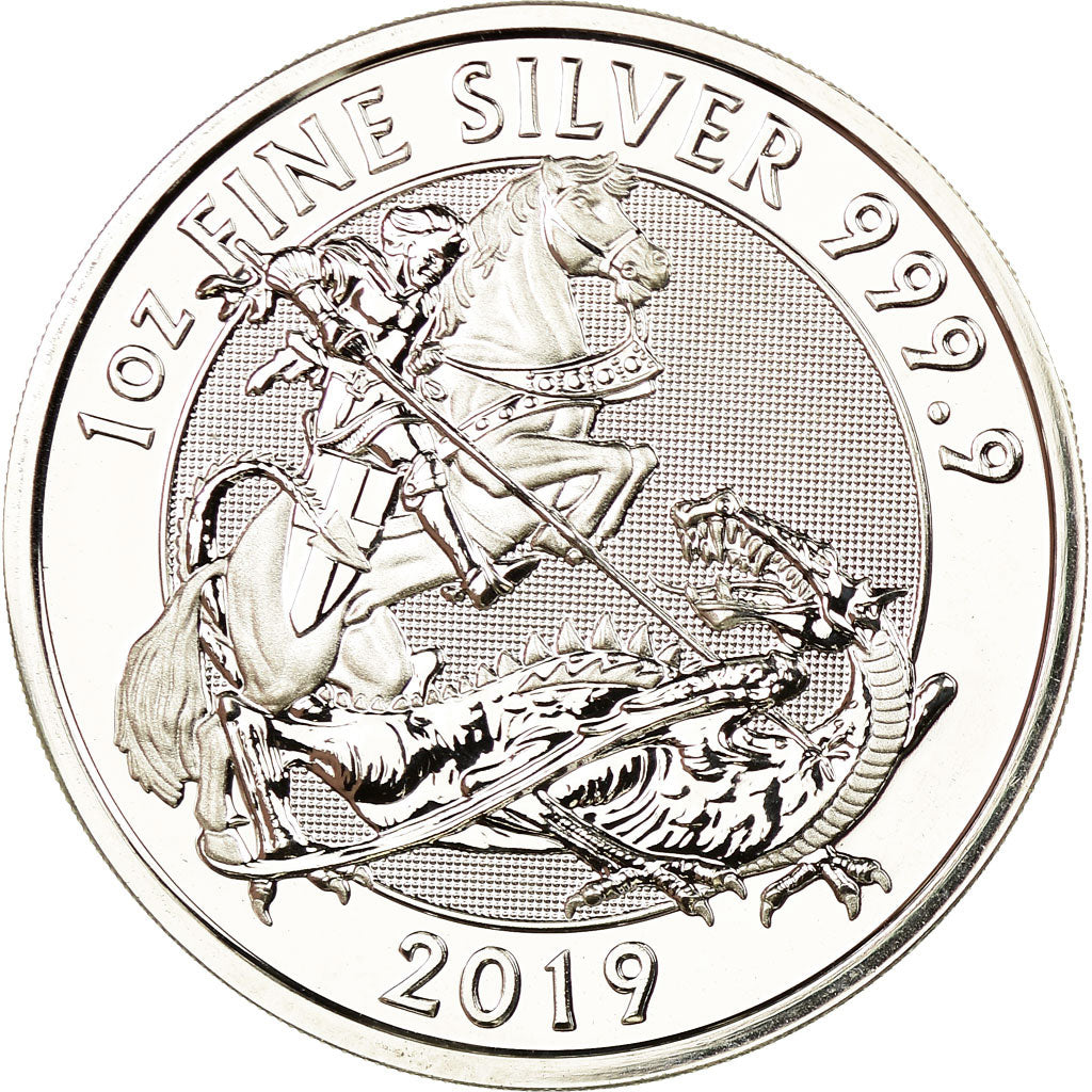 Monnaie, Grande-Bretagne, Elizabeth II, The Valiant, 2 Pounds - 1 Once, 2019