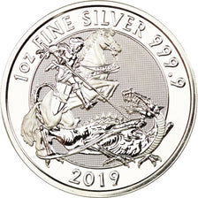 Monnaie, Grande-Bretagne, Elizabeth II, The Valiant, 2 Pounds - 1 Once, 2019