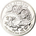 Coin, Great Britain, Elizabeth II, Two Dragons, 2 Pounds - 1 Oz, 2018