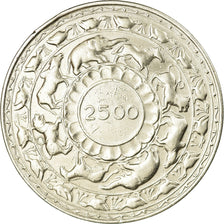 Coin, Ceylon, Elizabeth II, 5 Rupees, 1957, EF(40-45), Silver, KM:126